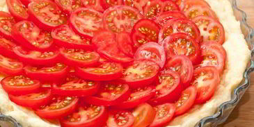 тарт с помидорами черри