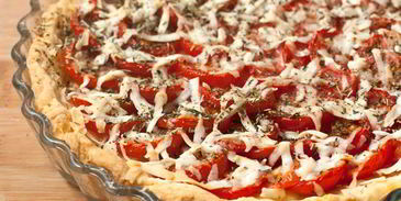 тарт с помидорами черри