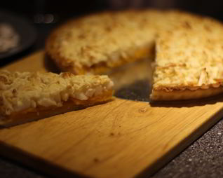 Тарт с яблоком и тыквой