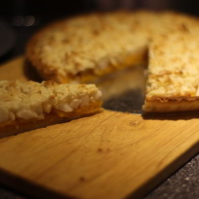 Тарт с яблоком и тыквой