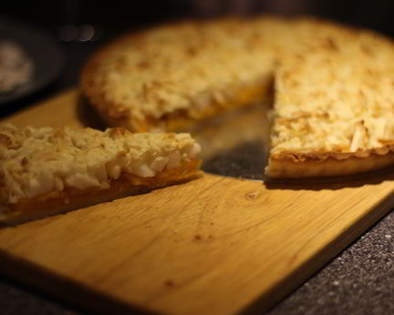 Тарт с яблоком и тыквой