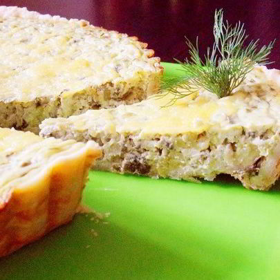 Тарт с зеленым горошком