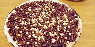 тарт с зеленым горошком