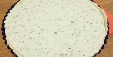 тарт с зеленым горошком