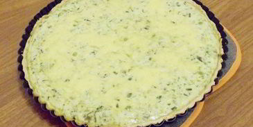 тарт с зеленым горошком