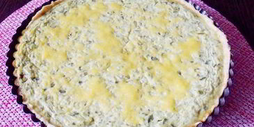 тарт с зеленым горошком