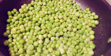 тарт с зеленым горошком