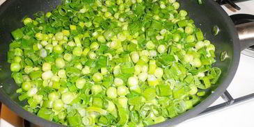 тарт с зеленым горошком