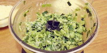 тарт с зеленым горошком