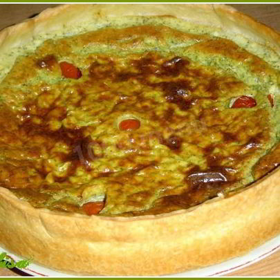 Тарт сырно-творожный с зеленью