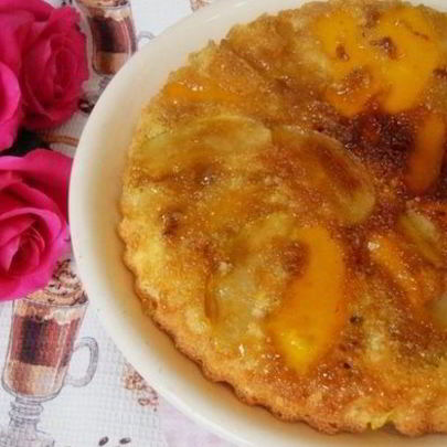 Тарт татен с тыквой и яблоком