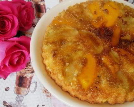 Тарт татен с тыквой и яблоком