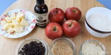 яблочный тарт с миндалем