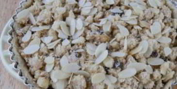 яблочный тарт с миндалем