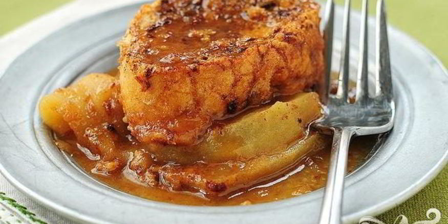 Рецепт французских тостов с яблоками и виски