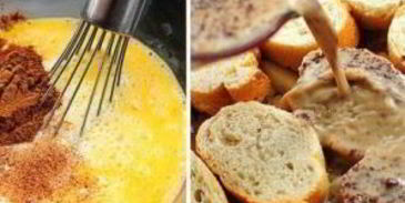 французские тосты с яблоками и виски