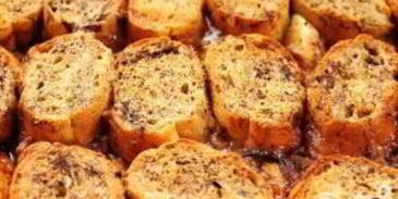 французские тосты с яблоками и виски