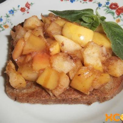 Французские тосты с яблоками