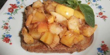 французские тосты с яблоками