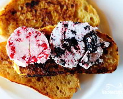 Французские тосты с ягодным маслом