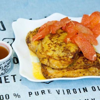 Сладкие тосты с грейпфрутом