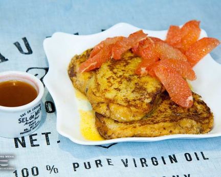 Сладкие тосты с грейпфрутом