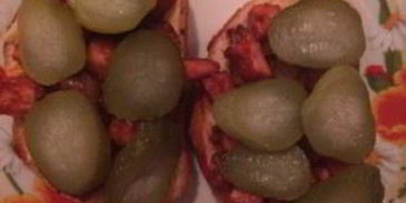 тосты с ветчиной и овощами