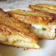 Рецепт Тостов, жаренных с креветками