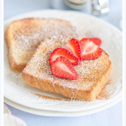 Запеченные французские тосты с клубникой