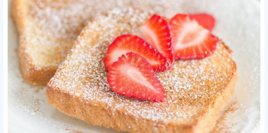 Рецепт запеченных французских тостов с клубникой