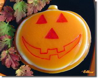 Тыквенно-молочное желе Светильник Джека