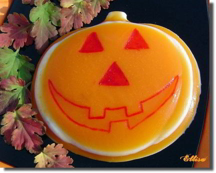 Тыквенно-молочное желе Светильник Джека