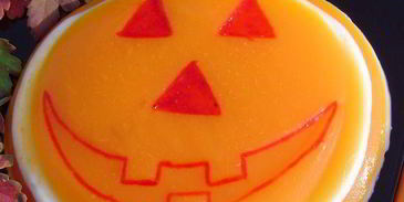 тыквенно-молочное желе светильник джека