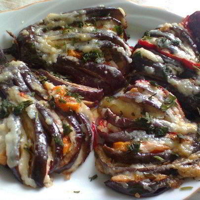 Веер из баклажан