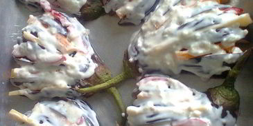 веер из баклажан