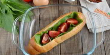 сказочная булка с яичницей внутри