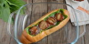 сказочная булка с яичницей внутри