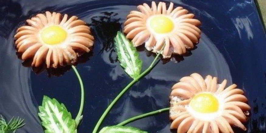 Рецепт яичницы ромашки