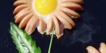 яичница ромашки