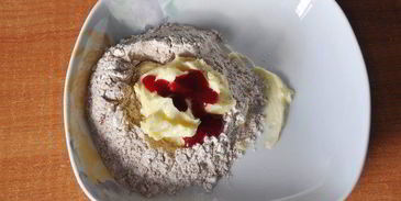 яичница с беконом на десерт