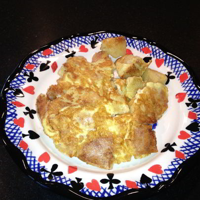 Яичница с хлебами