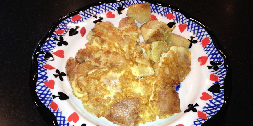 Рецепт яичницы с хлебами