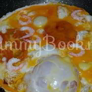 Рецепт Яичницы с креветками