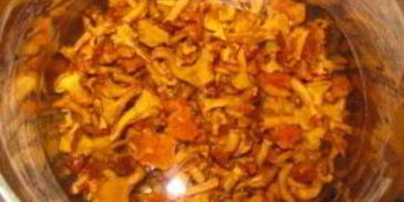 яичница с лисичками