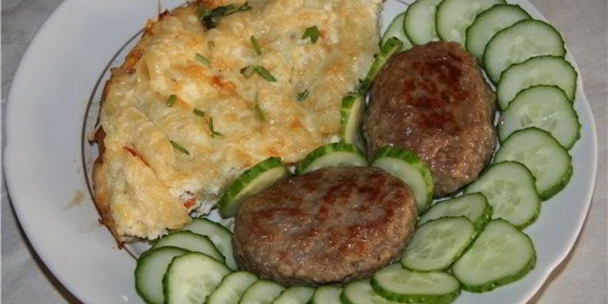 Рецепт яичницы с макаронами