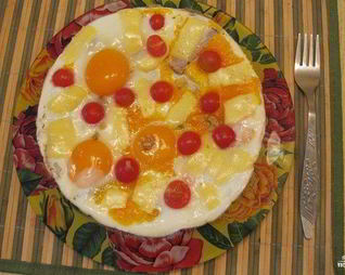 Яичница с мясом