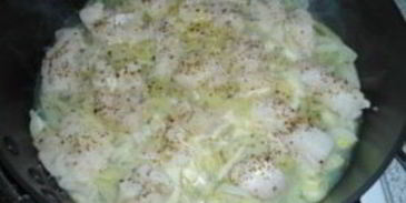 яичница с рыбой