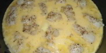 яичница с рыбой