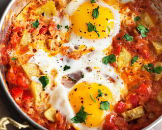 Яичница с сыром