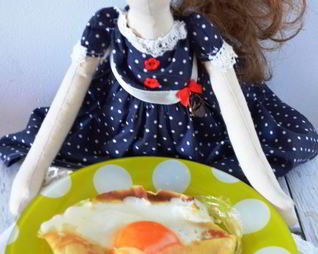 Яичница в блинном конвертике